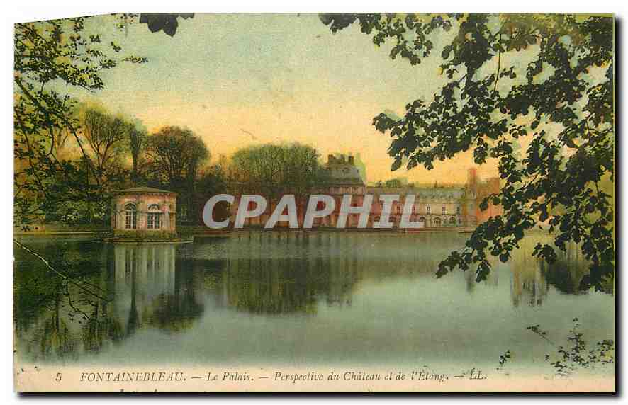 Fontainebleau — The Palace. — Perspective of the Castle and the Pond. — LL.