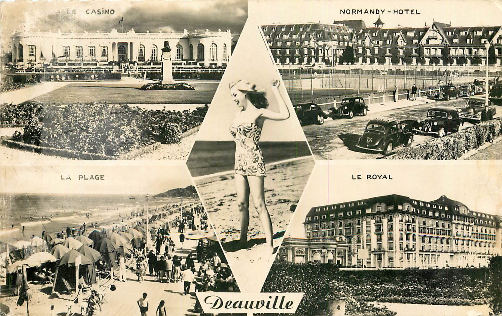 Deauville — Casino, Normandy-Hotel, La Plage, Le Royal — Réal-Photo