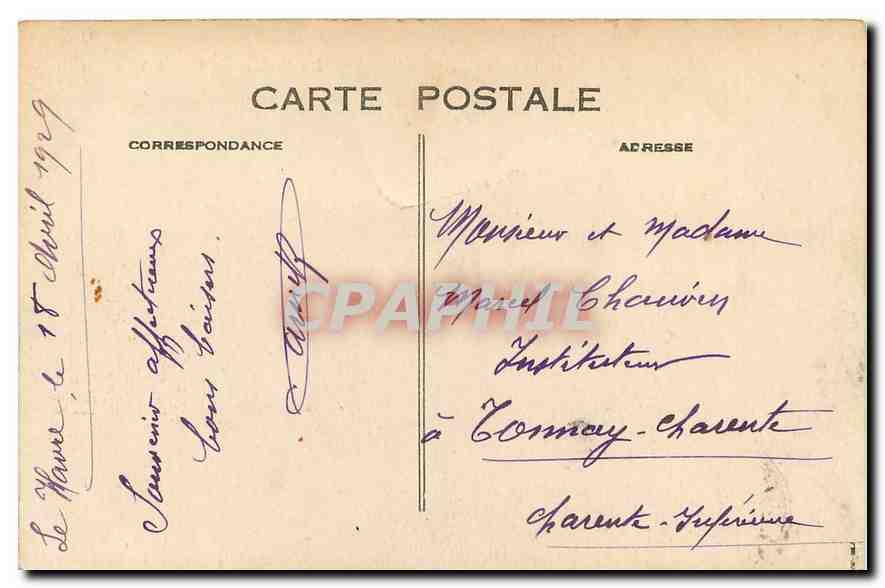 CPA Saine Adresse La Falaise et l'Hotellerie  — Rückseite