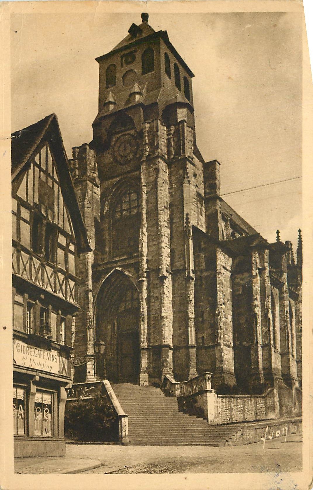 CPA La Douce France Lisieux Calvados Eglise Saint Jacques