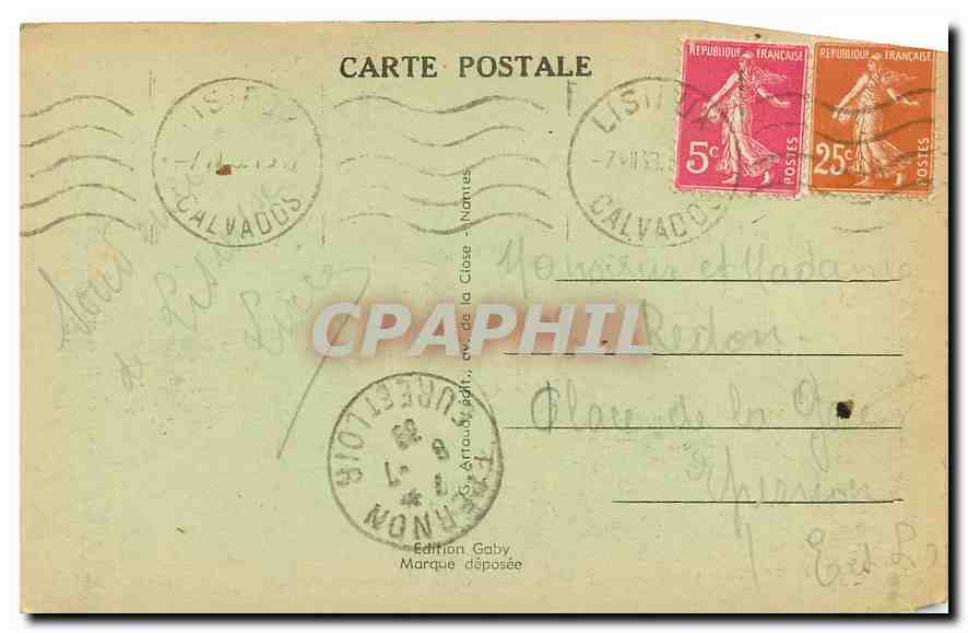 Lisieux (Calvados) — Basilique Sainte-Thérèse-de-l'Enfant-Jésus — Édition Gaby, n°179 — Rückseite