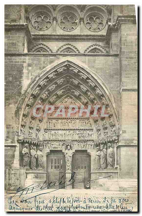 CPA Reims Cathedrale 