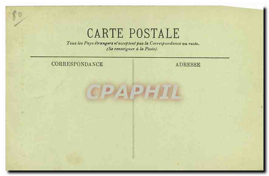 CPA Amiens La Cathedrale L'Ange pleureur  — Rückseite