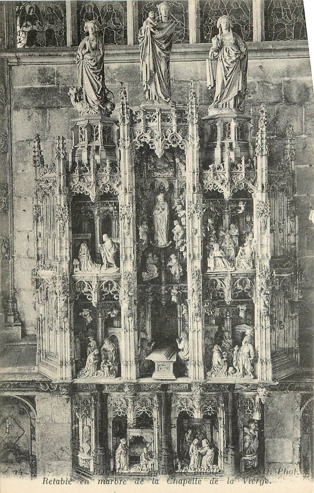 CPA Bourg Eglise de Brou Retable en marbre de la Chapelle de la Vierge 