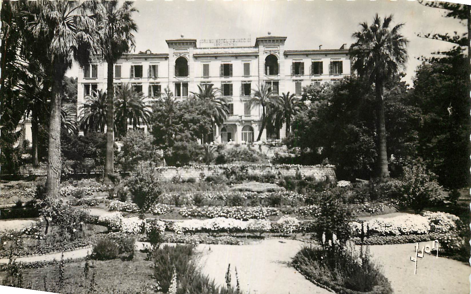 CPA Ajaccio Corse Les Jardins du Grand Hotel et Continental 