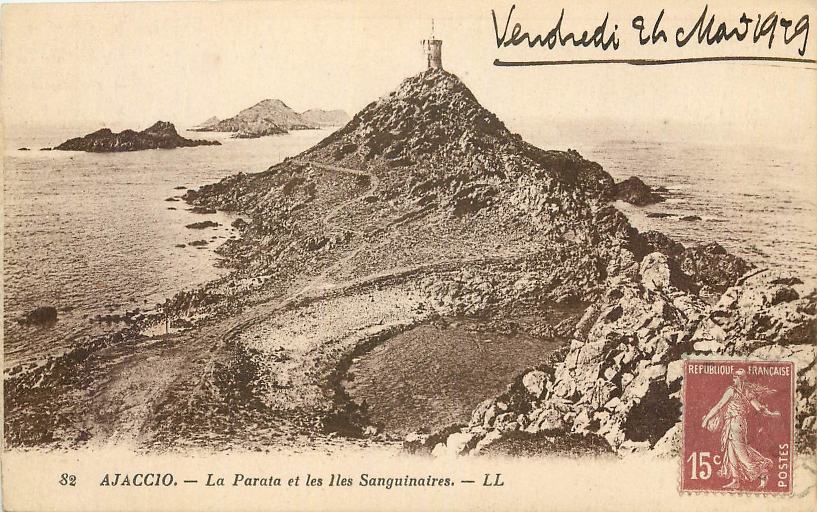 CPA Ajaccio La Parata et les Iles Sanguinaires 