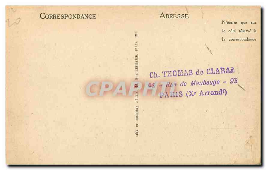 CPA Ajaccio La Parata et les Iles Sanguinaires  — Rückseite