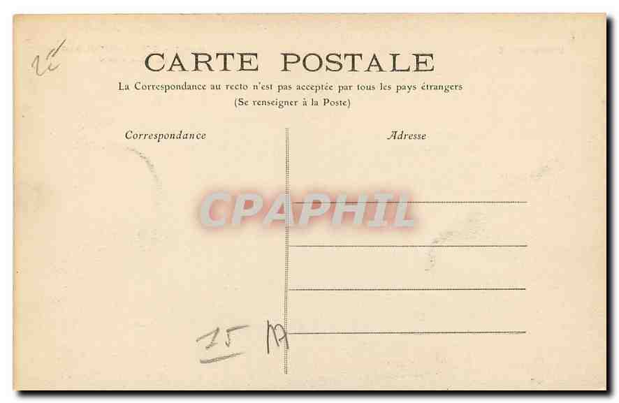 CPA L'Auvergne Cantal Saint Flour La Cathedrale  — Rückseite
