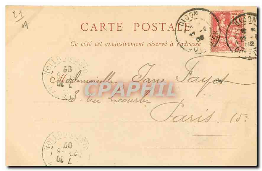 CPA Dijon Abbaye des Chartreux le Puits de Moise  — Rückseite