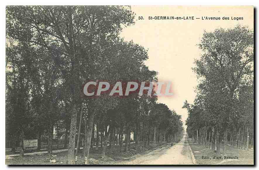 CPA St Germain en Laye L'Avenue des Loges 