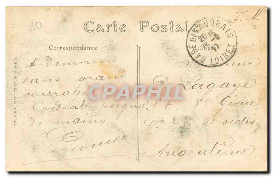 CPA Orleans Le Pont de Vierzon  — Verso