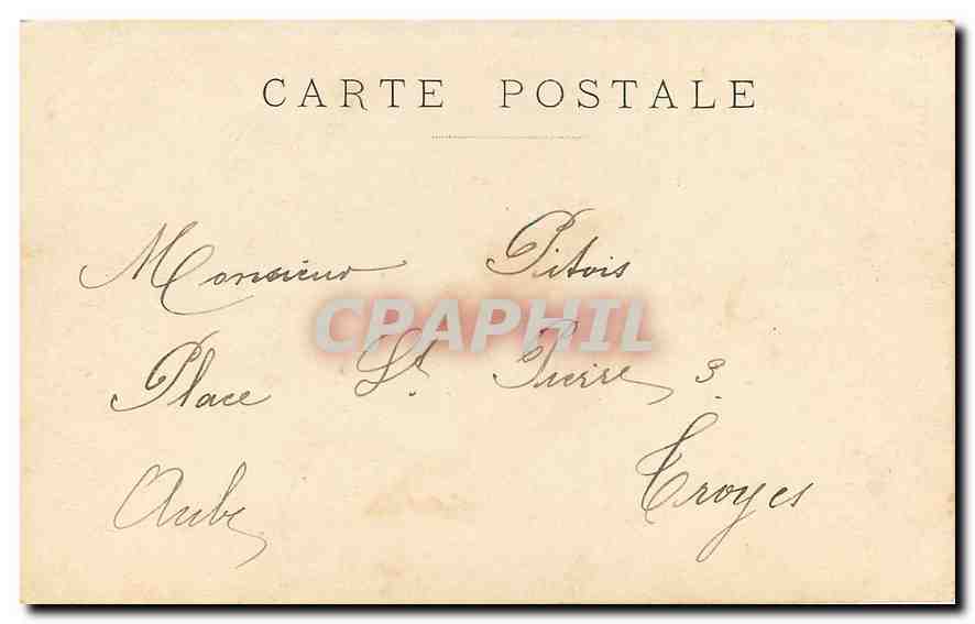 CPA Paris Le Grand Palais Champs Elysees — Rückseite