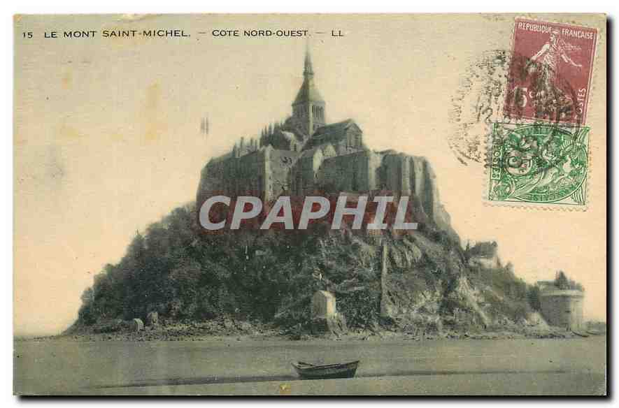 CPA Le Mont Saint Michel Cote Nord Ouest 