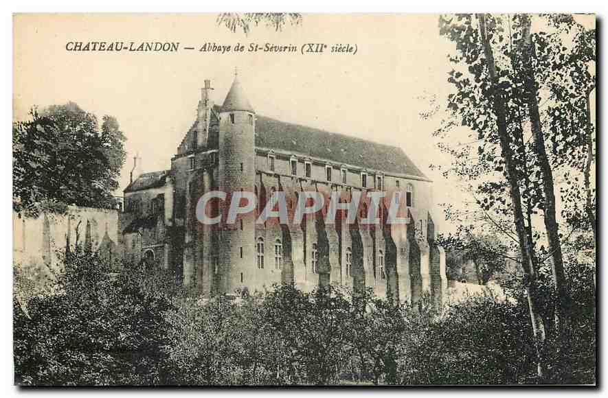 CPA Chateau Landon Abbaye de St Severin 