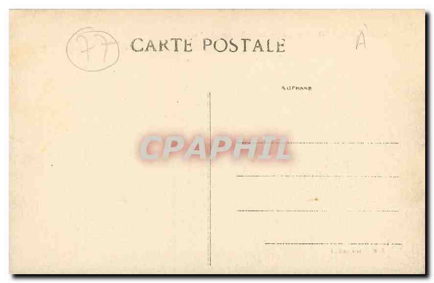 CPA Chateau Landon Abbaye de St Severin  — Back