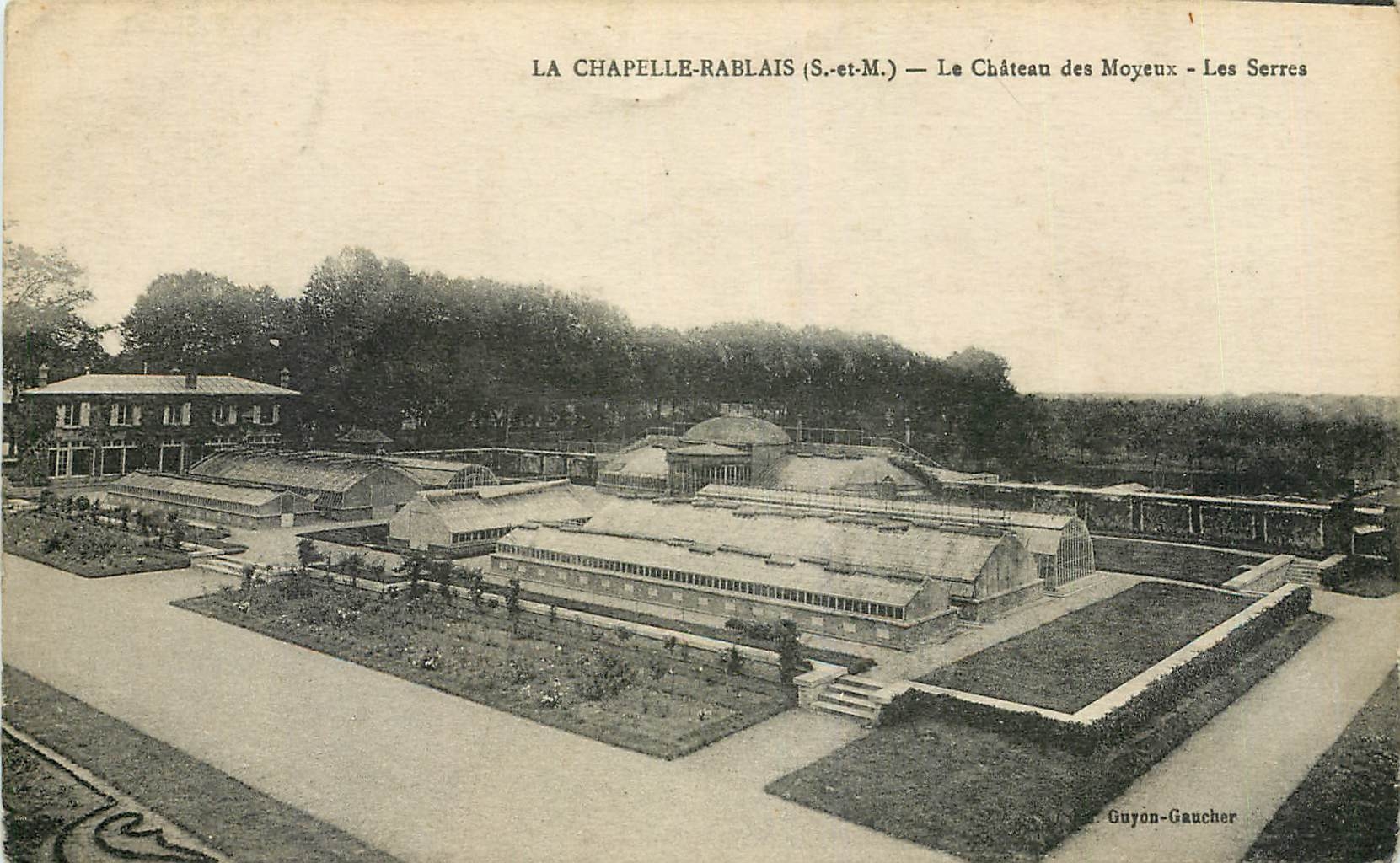 CPA La Chapelle Rablais S et M Le Chateau des Moyeux les Serres 