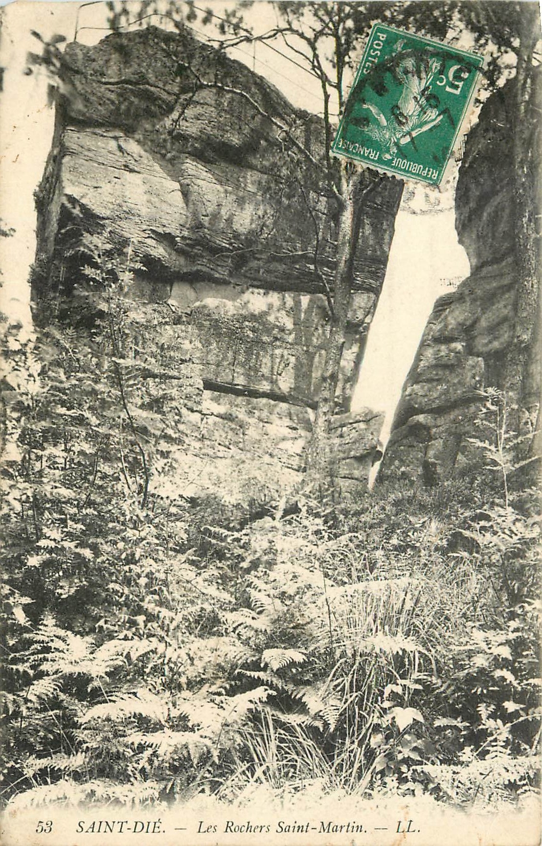 CPA Saint Die Les Rochers Saint Martin 