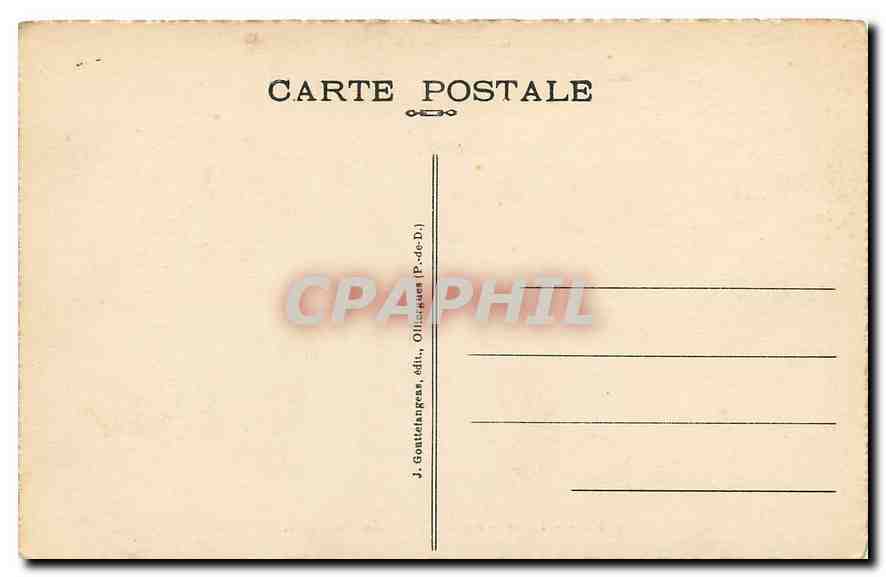 CPA L'Auvergne Royat Le Paradis  — Rückseite