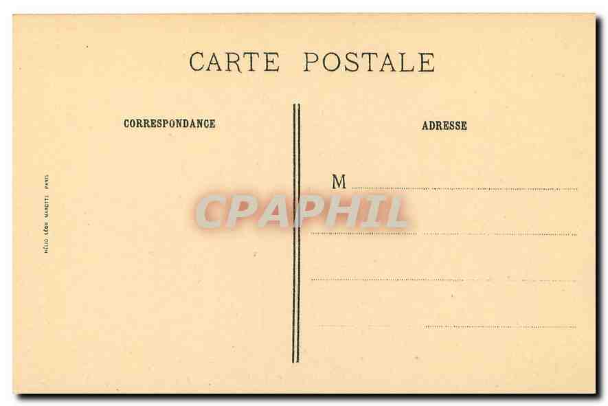 CPA Abbaye de Chaalis Institut de France Tapisserie d'apres Boucher  — Verso