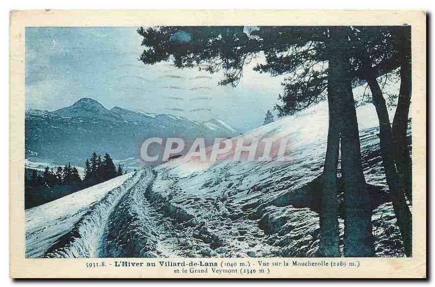 CPA L'Hiver au Villard de Lans Vue sur la Moucherolle et le Grand Veymont 