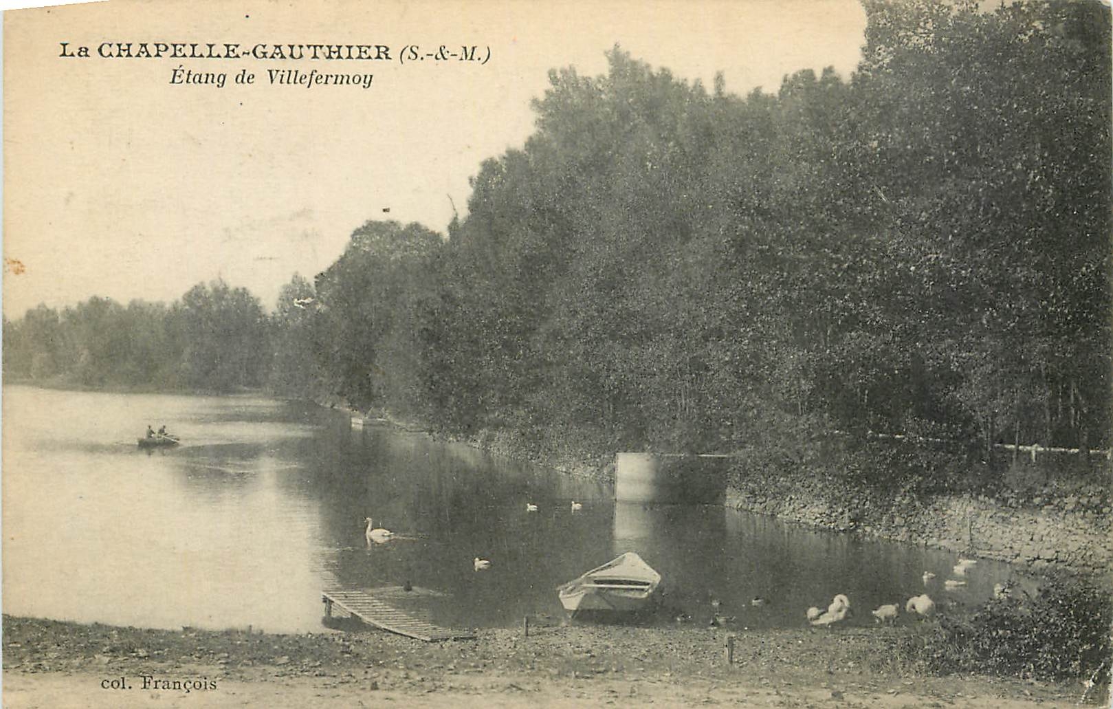 CPA La Chapelle Gauthier S & M Etang de Villefermoy 