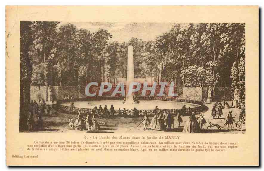 CPA Le Bassin des Moses dans le Jardin de Marly 