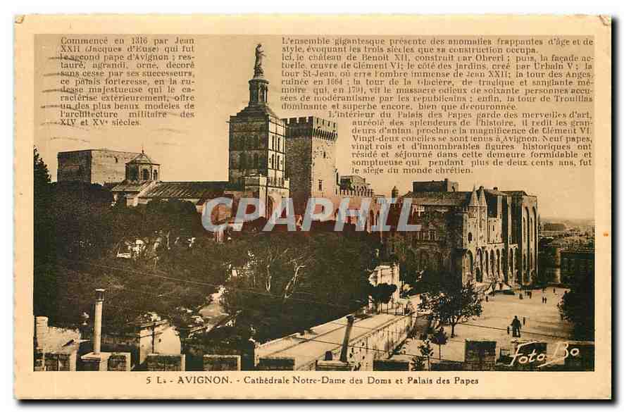 Avignon - Cathédrale Notre-Dame des Doms et Palais des Papes