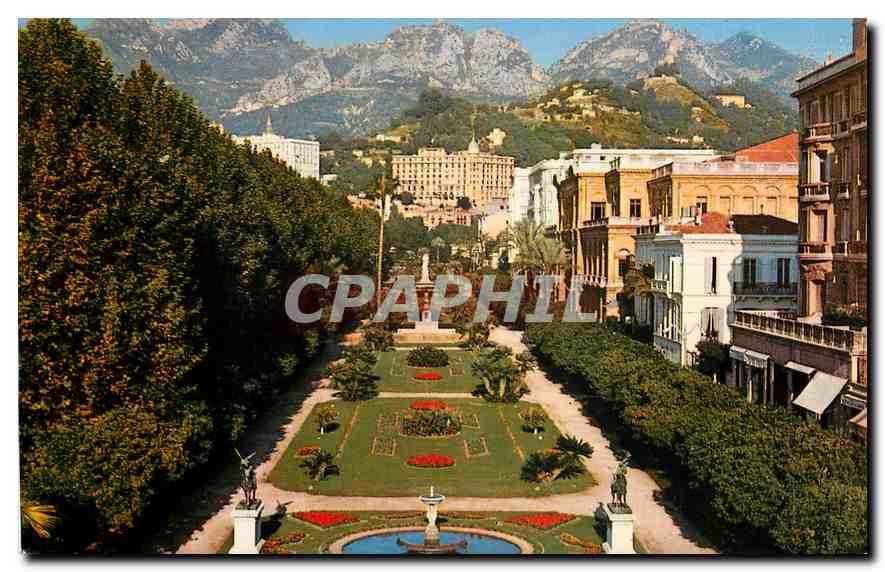CPA Cote d'Azur Menton A M les jardins du Casino 