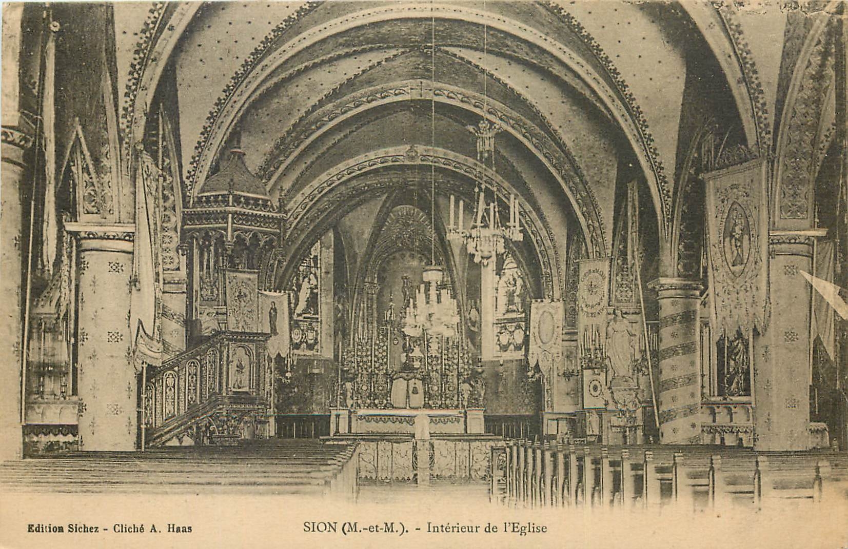 CPA Sion M et M interieur de l'Eglise 