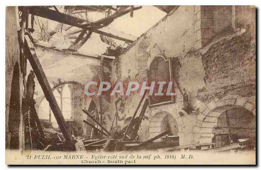CPA Rueil sur Marne Eglise cote sud de la nef 