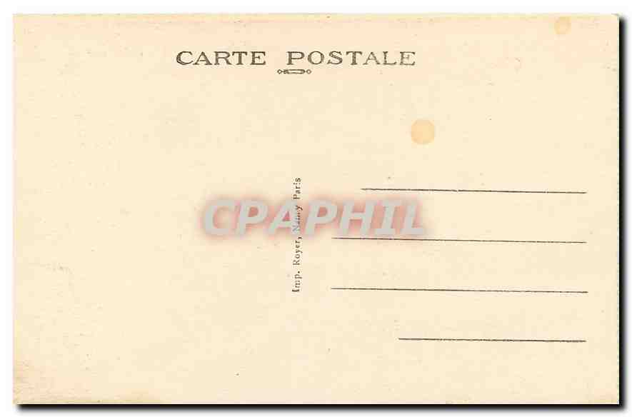 CPA Hotellerie  — Rückseite