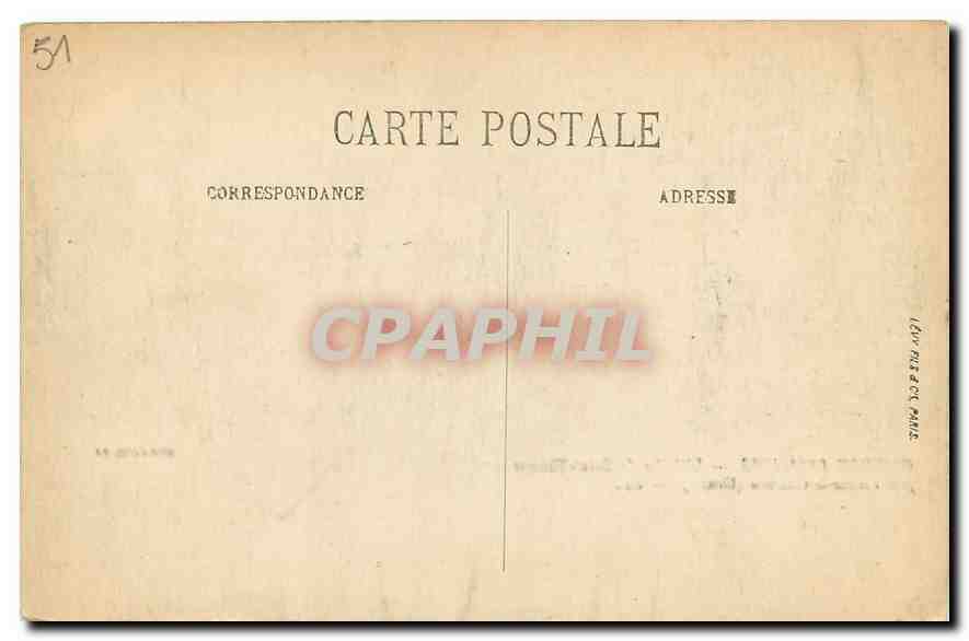 CPA Guerre 1914 1916 l'Eglise de Saint Thomas pres Vienne le Chateau Grurie  — Rückseite