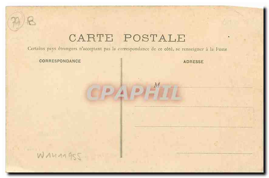 CPA Environs de Lagny Chalifert route sur le Tunnel  — Rückseite