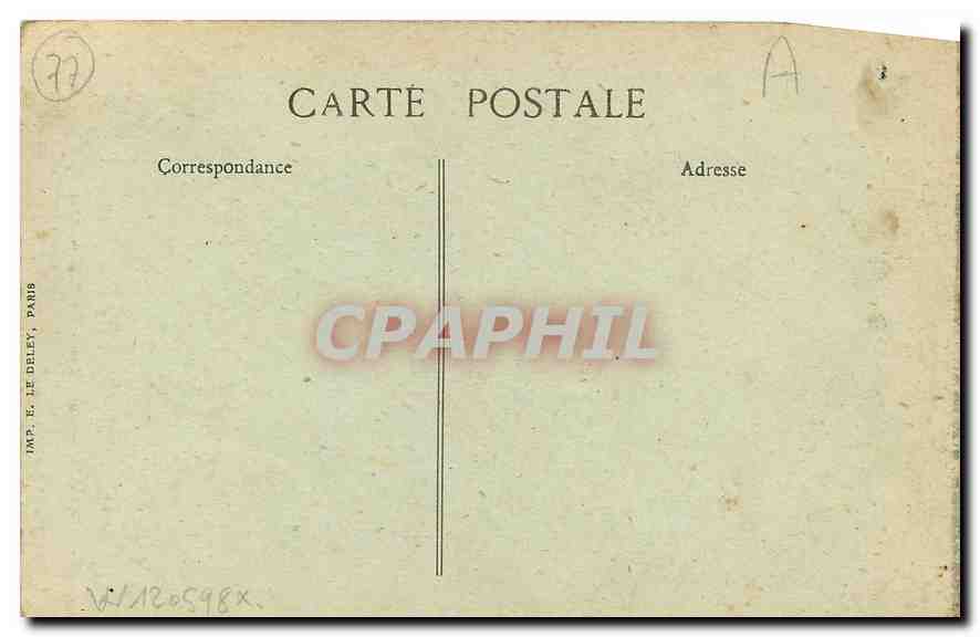 CPA Amillis Sous Bois au Chateau d'Amillis  — Back