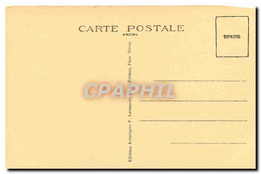 CPA Environs de Bagnoles de l'Orne Chateau de Couterne  — Rückseite