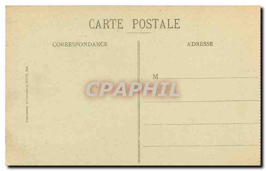 CPA Ligne du Sud de la France Saut du loup  — Rückseite