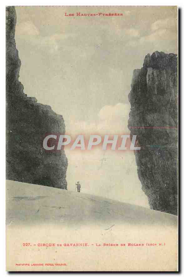 CPA Les Hautes Pyrenees Cirque de Gavarnie la Breche de Roland 