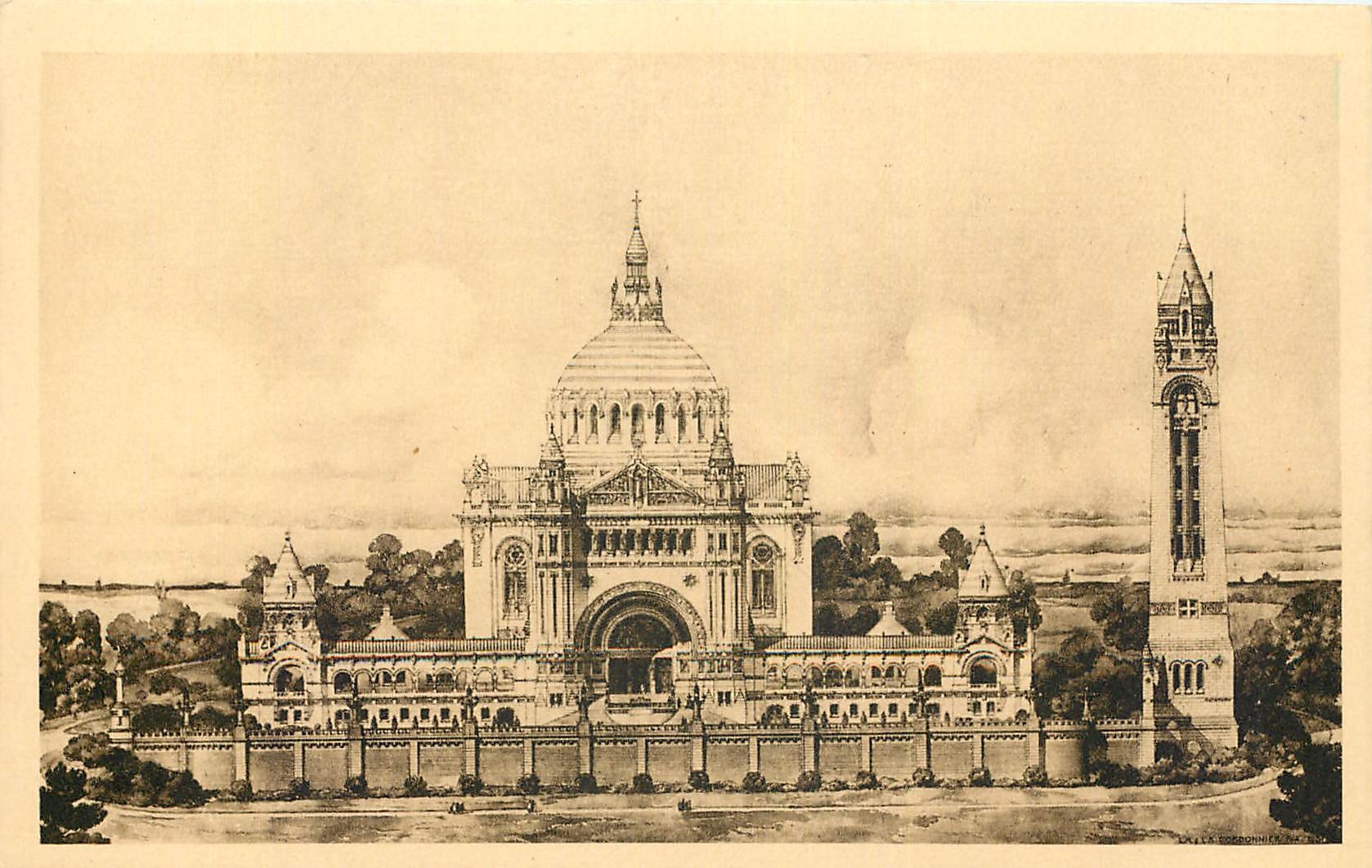 CPA La Basilique de Lisieux vue generale du Projet 