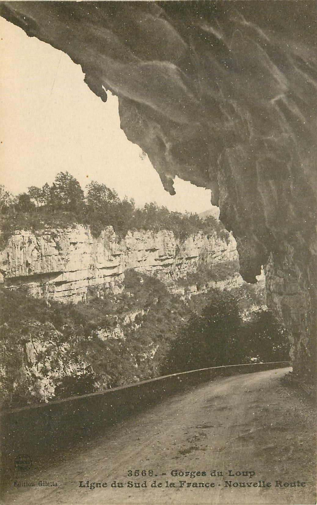 CPA Gorges du Loup ligne de sud de la France Nouvelle Route 