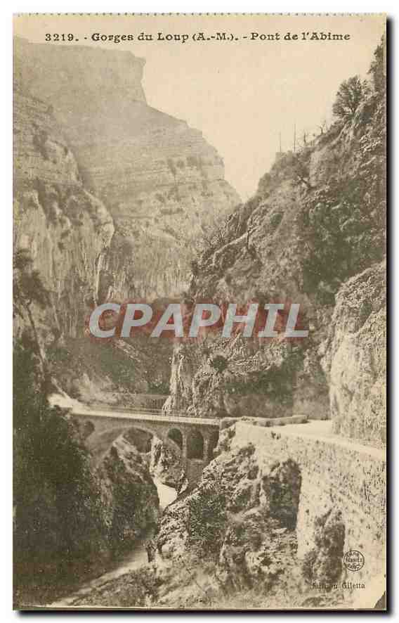 CPA Gorges du Loup A M pont de l'Abime 