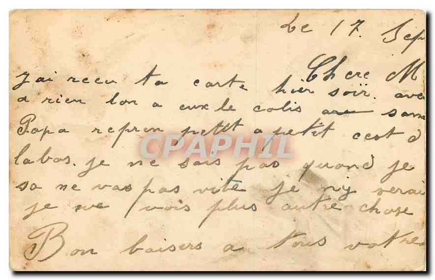 CPA Theatre Decors heretiques — Verso