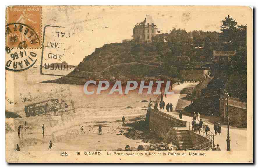 Dinard - La Promenade des Alliés et la Pointe du Moulinet — éditeur inconnu, n° 18