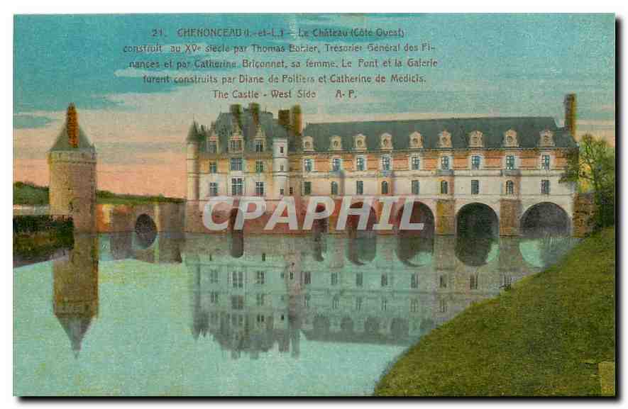CPA Chenonceau I et L le Chateau cote ouest 