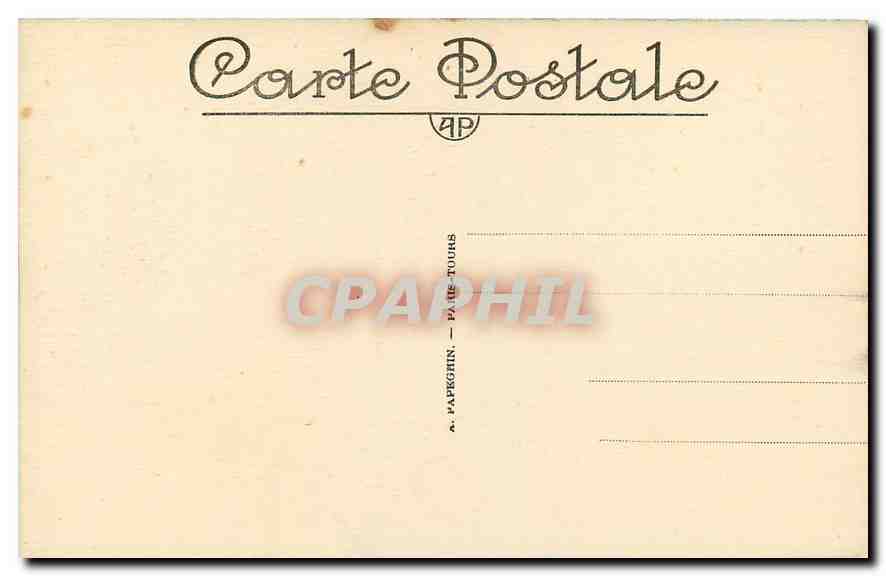 CPA Chenonceau I et L le Chateau cote ouest  — Rückseite