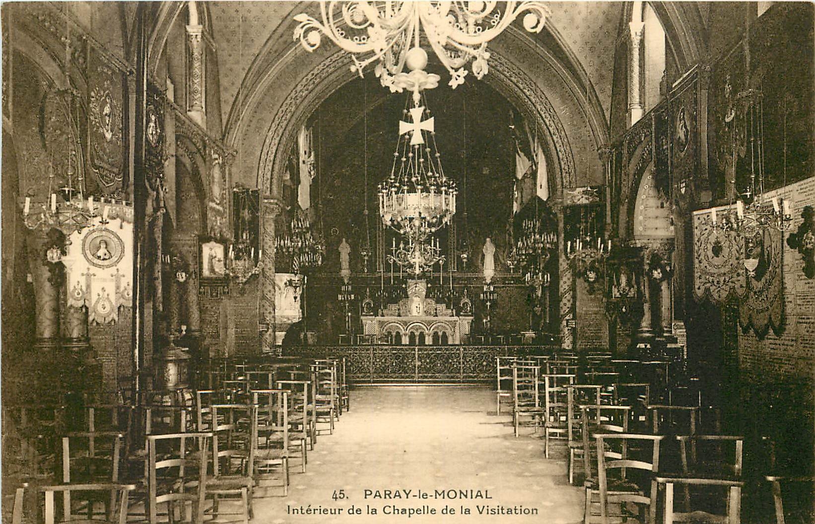 Intérieur de la Chapelle de la Visitation — Paray-le-Monial — éditeur inconnu, n° 45