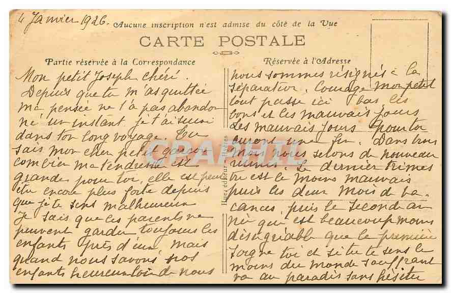 CPA Environs d'Hyeres Carqueiranne joli bord de nier pres des Salettes  — Rückseite
