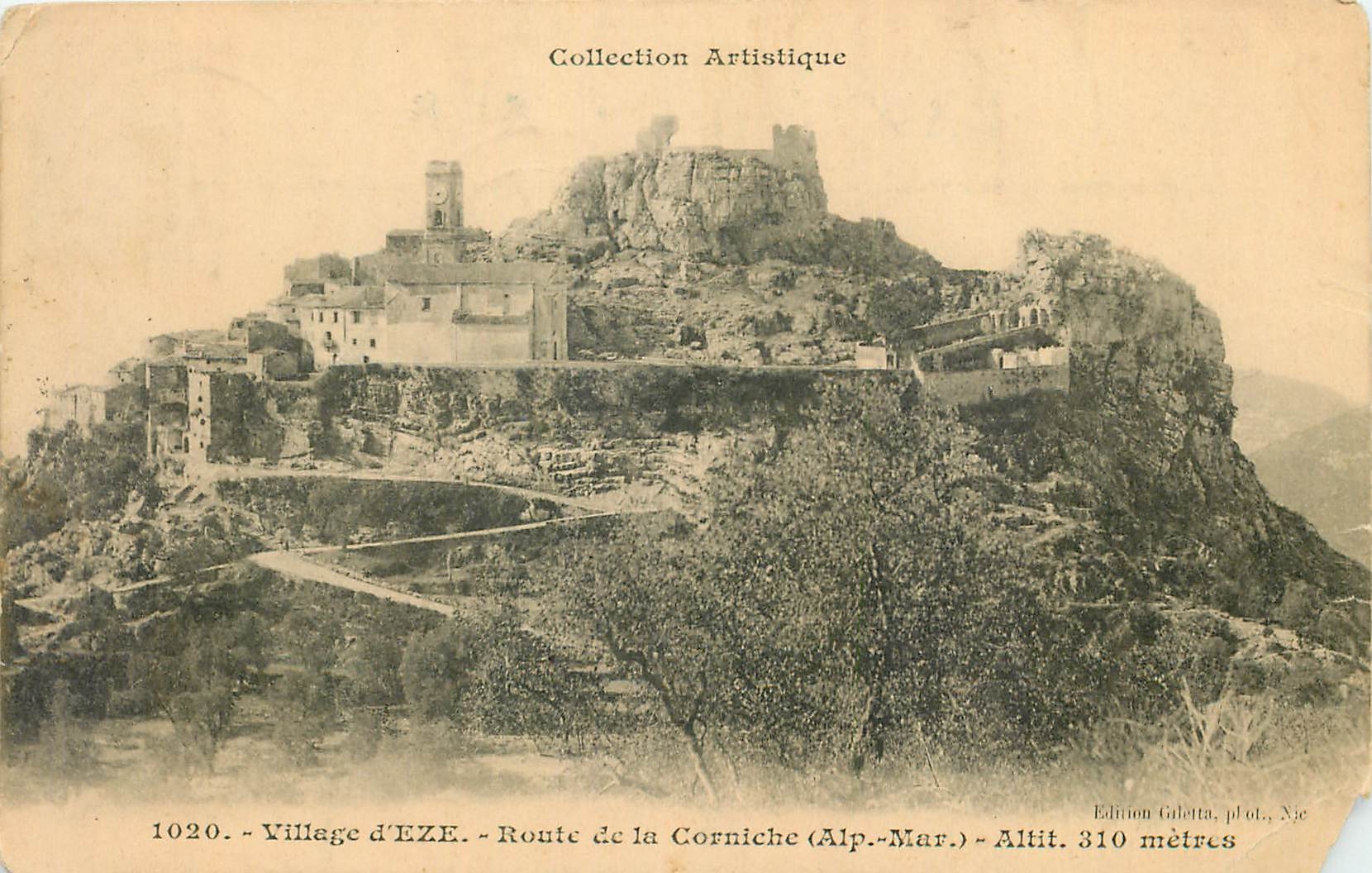 CPA Village d'Eze route de la Corniche Alp Mar 