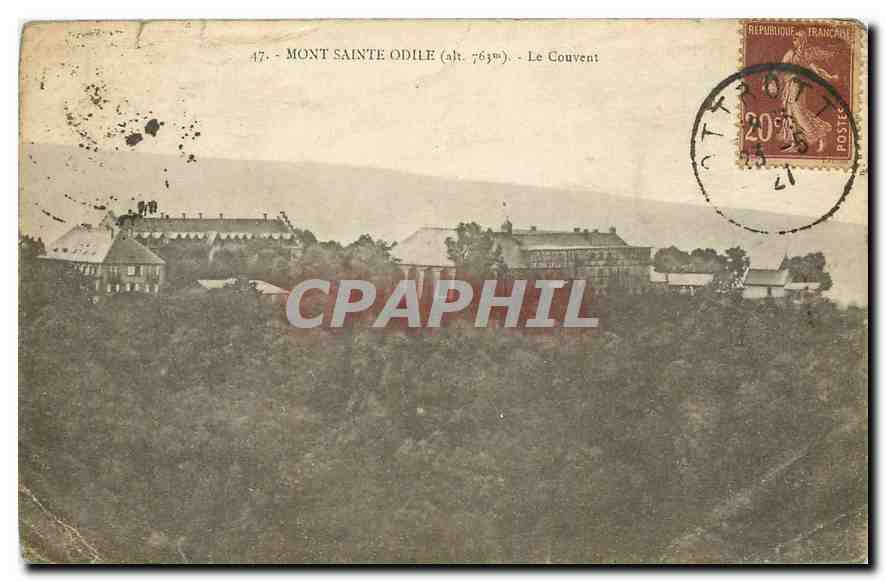 CPA Mont Sainte Odile le couvent 