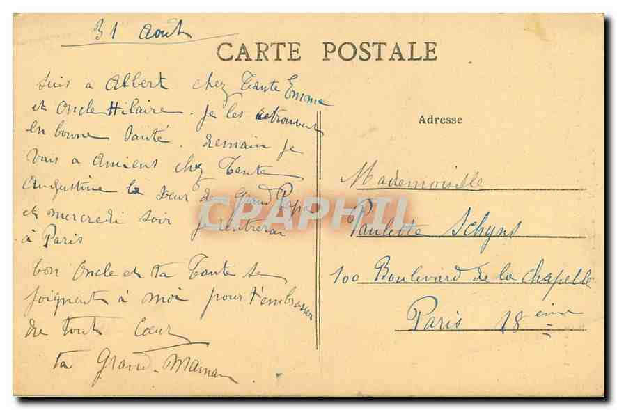 CPA Albert Somme la Basilique N D de Brebieres  — Back