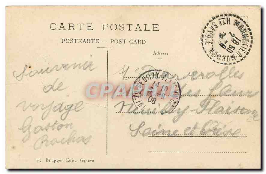 Mt-Salève — La Tour des Pitons et la Sorcière — H. Brügger, Genève, n°416 — Reverso